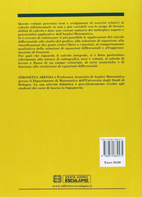 ABENDA - Esercizi di Analisi Matematica